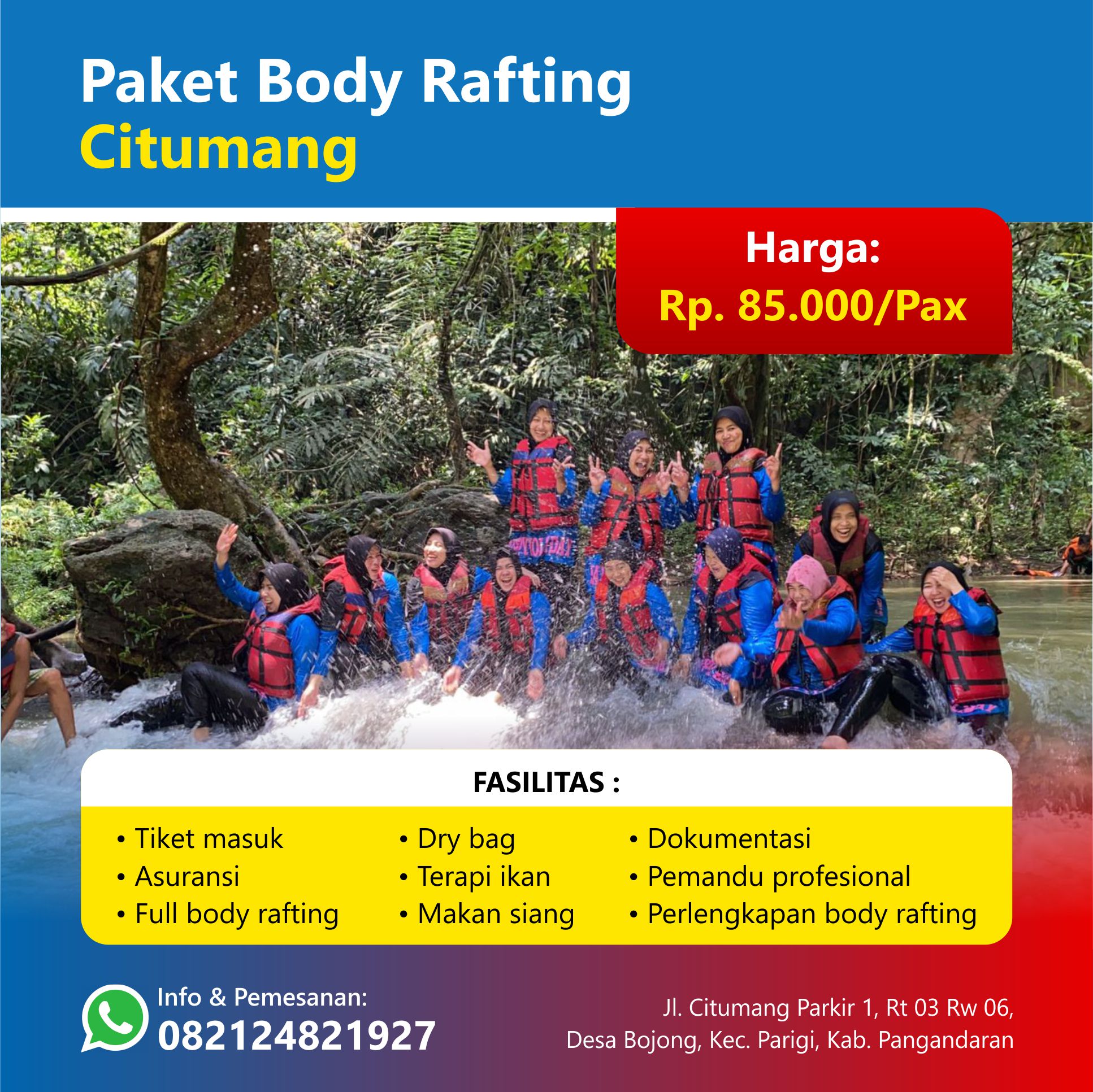 Citumang Body Rafting Pangandaran Harga Mulai Rp 69 000